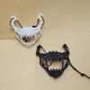 Party Skull Mask Long Teeth Demon Skeleton Half Face Mask Wolf Dragon Tiger Houjuu Nue Mask Cosplay Halloween Costume Props