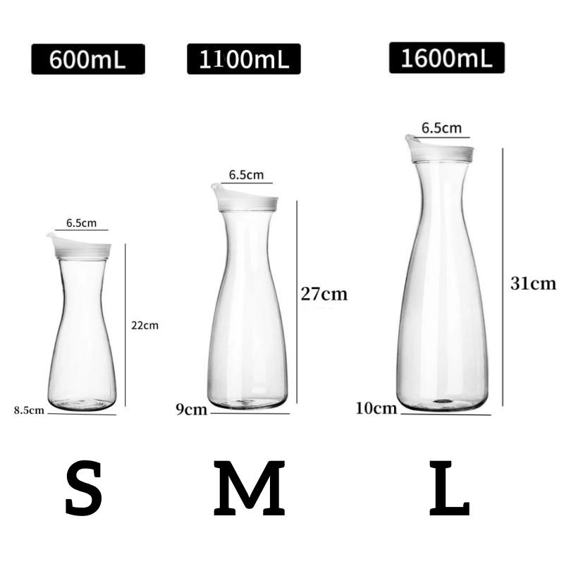 1/3pcs Large Capacity Water Jug Beverage Juice Container With Lid for Cold Drinks Fridge Plastic Water Pot Home Iced Tea Kettle