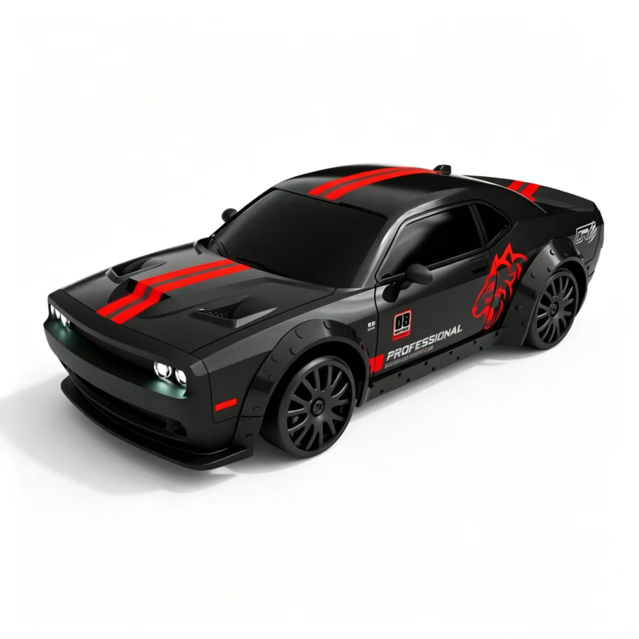 CrossRC 1:24 4WD Drift Car with Lights & 2.4G Remote Control - Children s Toy Standard One Battery