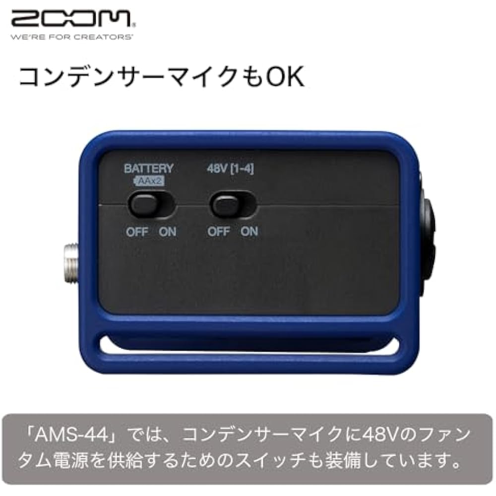 ZOOM AMS-44 Audio Interface 4IN/4 OUT [Switch Distribution Mode with 1 Switch] USB Type-C Smartph...