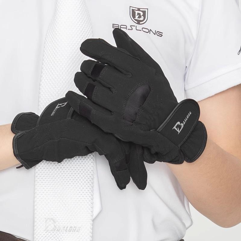 Kids' Four Seasons Equestrian Gloves - Non-slip, Wear-resistant, Unisex Horse Riding Gear in White