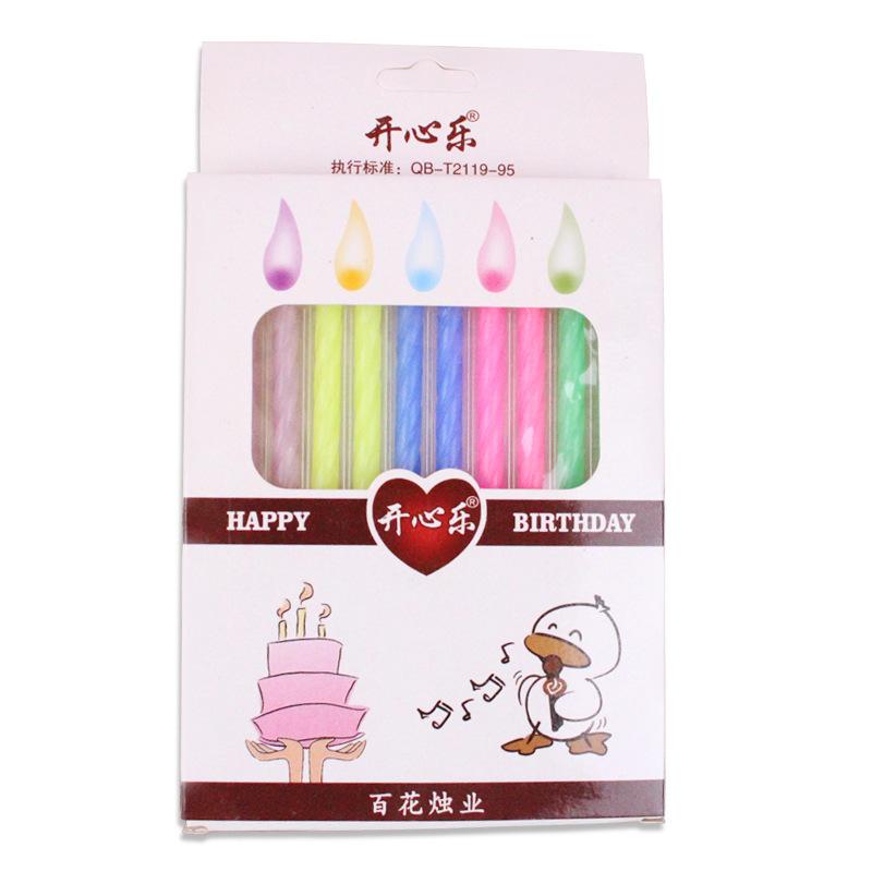 Colorful Thread Birthday Cake Candles Creative Birthday Party Classic Baking Decoration Color Candles