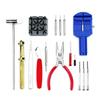 17-teiliges/Set Uhrenreparaturwerkzeugset für Uhrengehäuseöffner, Armband, Batteriewechsel oder Uhrenteil, tragbares Uhrmacherwerkzeugset