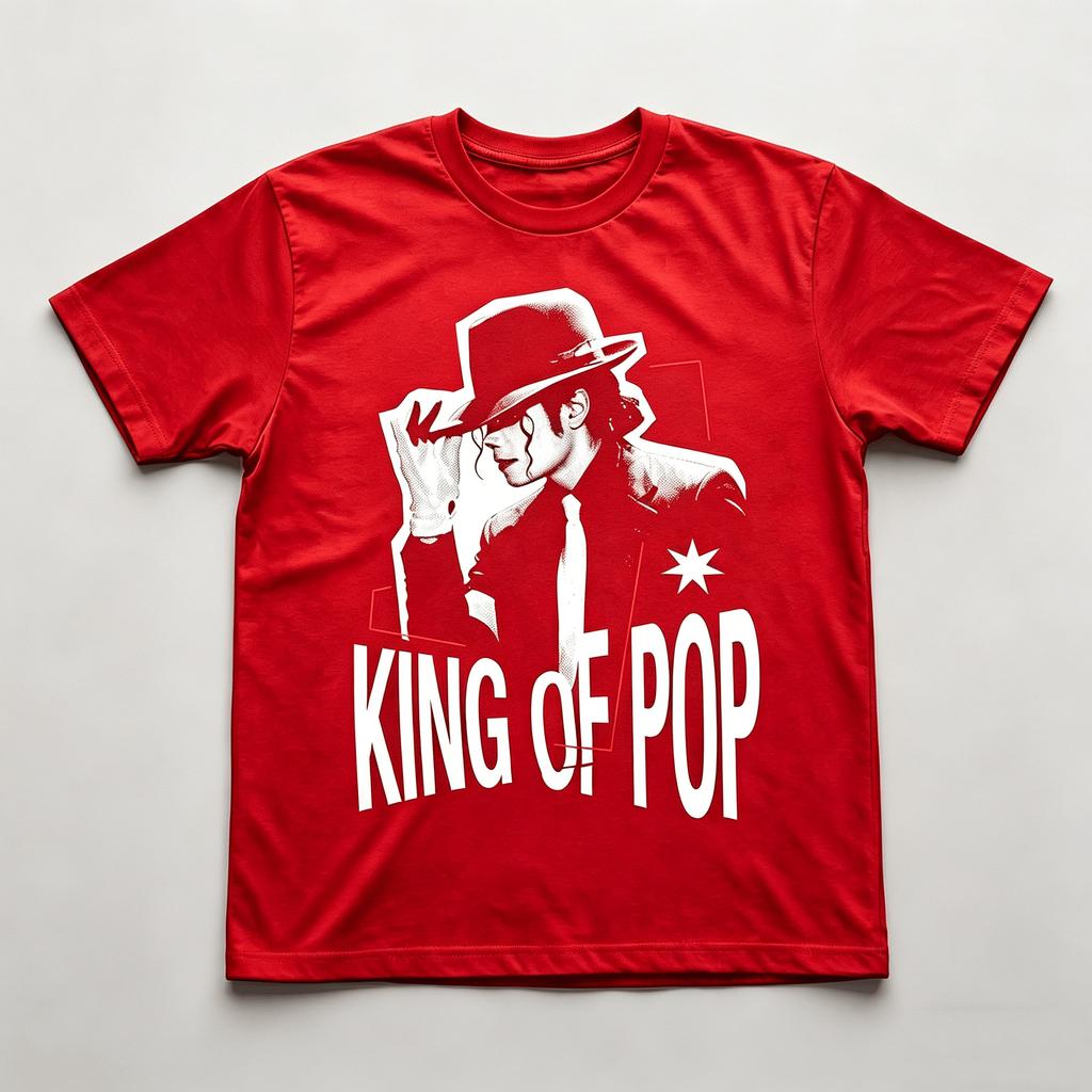 Movie Michael Jackson  MJ King Of POP Graphic Unisex T Shirt Unisex Cotton Short Sleeve Y2k Oversized Tee Streetwear Vintage Tops