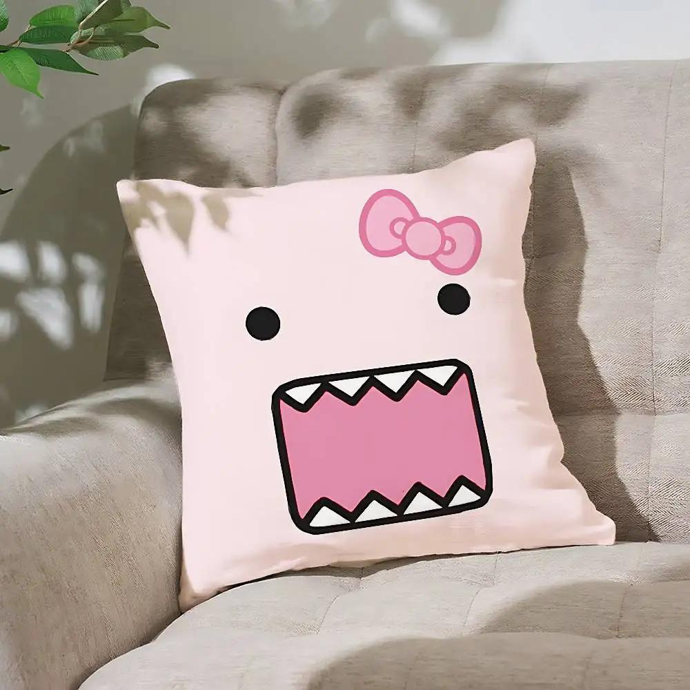 Cute D-domos (3) Pillow Case Cushion Cover Soft Cute Throw Pillow Case For Car Sofa Pillowcase Polyester With Zipper