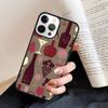 1004 Vintage Wine Pattern phone Case Cover For iPhone 17 Air 16 15 14 Plus for apple 16 11 12 13 Pro Max coque