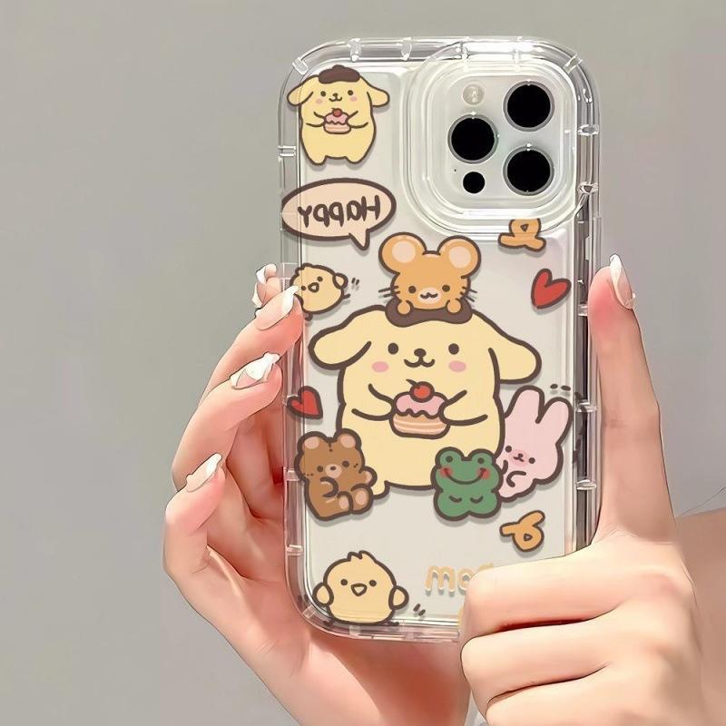 ins super cute pudding dog suitable for 15 Apple 14 mobile phone case 13 girlfriend iPhone12 cute 11 transparent 7plus