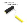 9-Inch Black Fiber Roller Brush for Putty Application, Wall Art Texture - Home Decor DIY Tool, 9inc, Black, Fiber Brush, Roller,