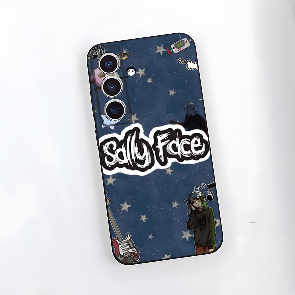 S-Sally Face Phone Case For Samsung S26 S25 Plus S20 S20 Plus S22 Ultra S23 FE S21 Plus S21 Ultra Soft Cover