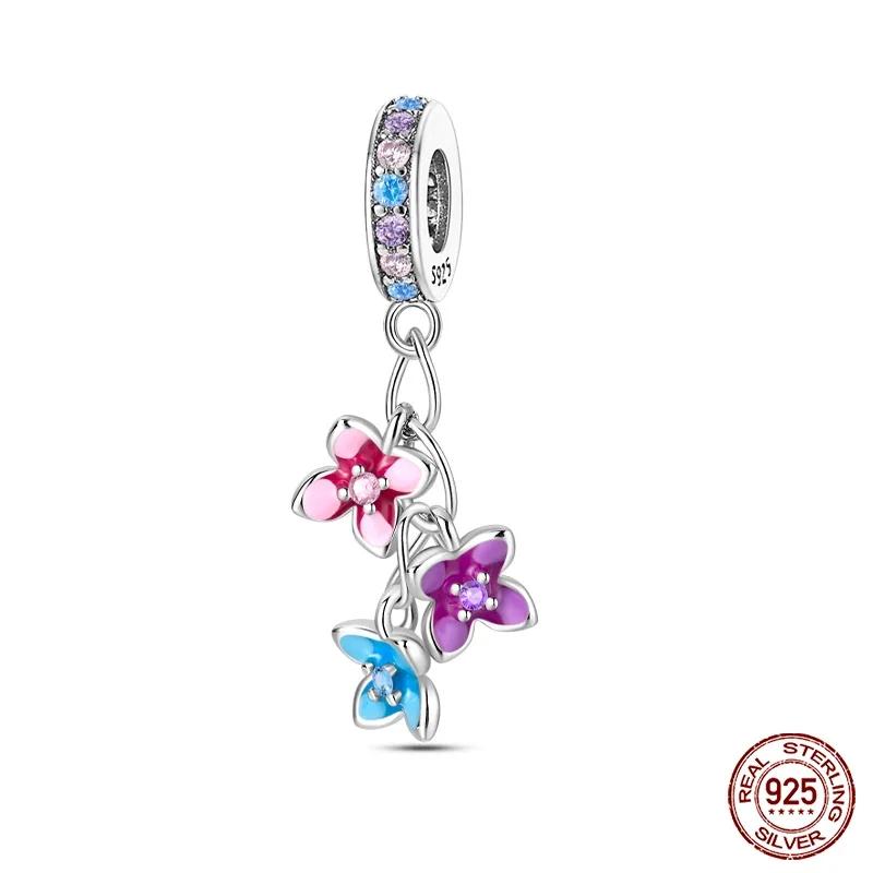 Copper Flowers Butterfly Creative Garden Mushroom Snail Charms Beads Fit Original Bracelets Diy Jewelry