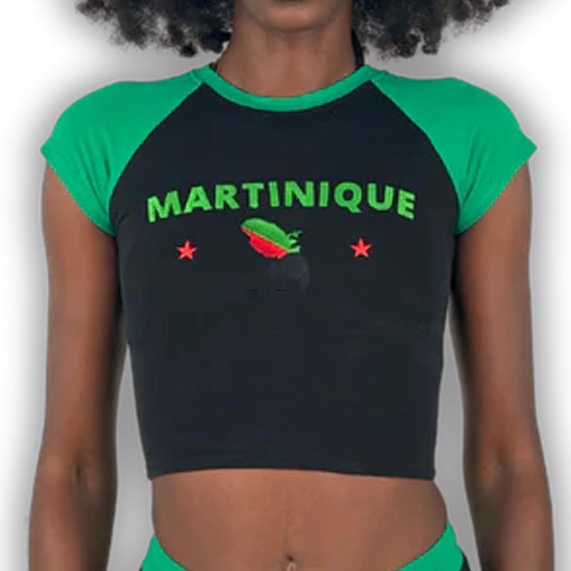 Damski crop top slim fit w stylu Y2K - Streetwear w stylu europejskim i amerykańskim