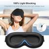 100% lichtblockierende Schlaf-Augenmaske für Männer und Frauen, druckfreie Schlaf-Augenmaske - ergonomisches Design 3D-hohle Augenmaske, praktisch für e