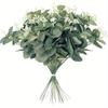7/14Pcs Eucalyptus Leaves Artificial Plant Bouquet For Home Room Decor Garden Wedding Decoration Craft Flower Wreath Accessories