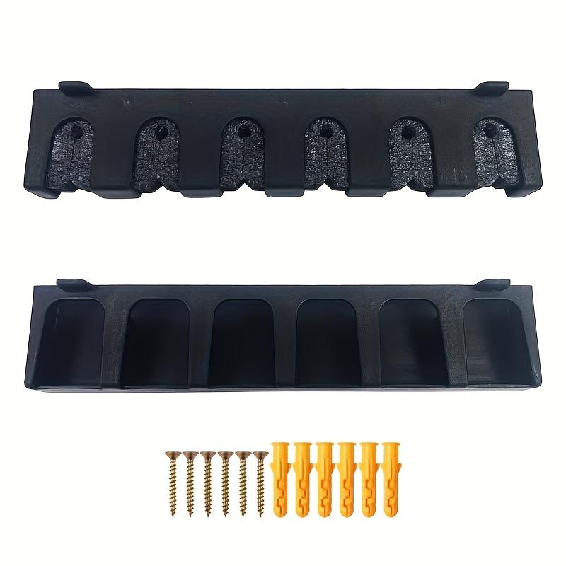 1 Paar Angelruten-Wandhalterungen, ABS-Angelruten-Wandhalterung, Schaumstoffgriff, Multi-Slot-Design zur Aufbewahrung von Angelruten und Angelwerkzeugen