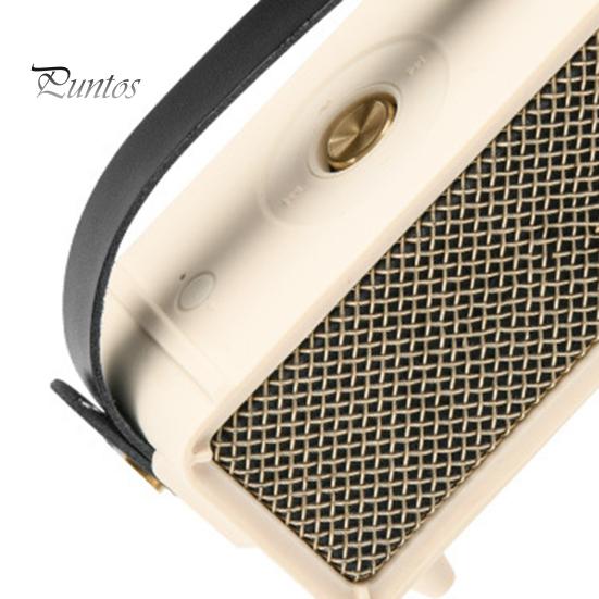 Husă de protecție din silicon cu curea de mâner din piele artificială și curea de umăr pentru difuzor BT portabil Marshall Emberton II audio anti-zgârieturi