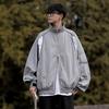 Japanese Men's Y2k Tracksuit Grey Blazer Bomber Varsity Jacket Coat Streetwear Pilot For Men Korean Clothes Style 2023 Techwear