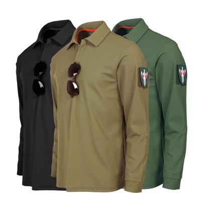 Outdoor-Trainings-T-Shirt. Großes, langärmliges, elastisches, schweißableitendes Trainings-T-Shirt für Herren