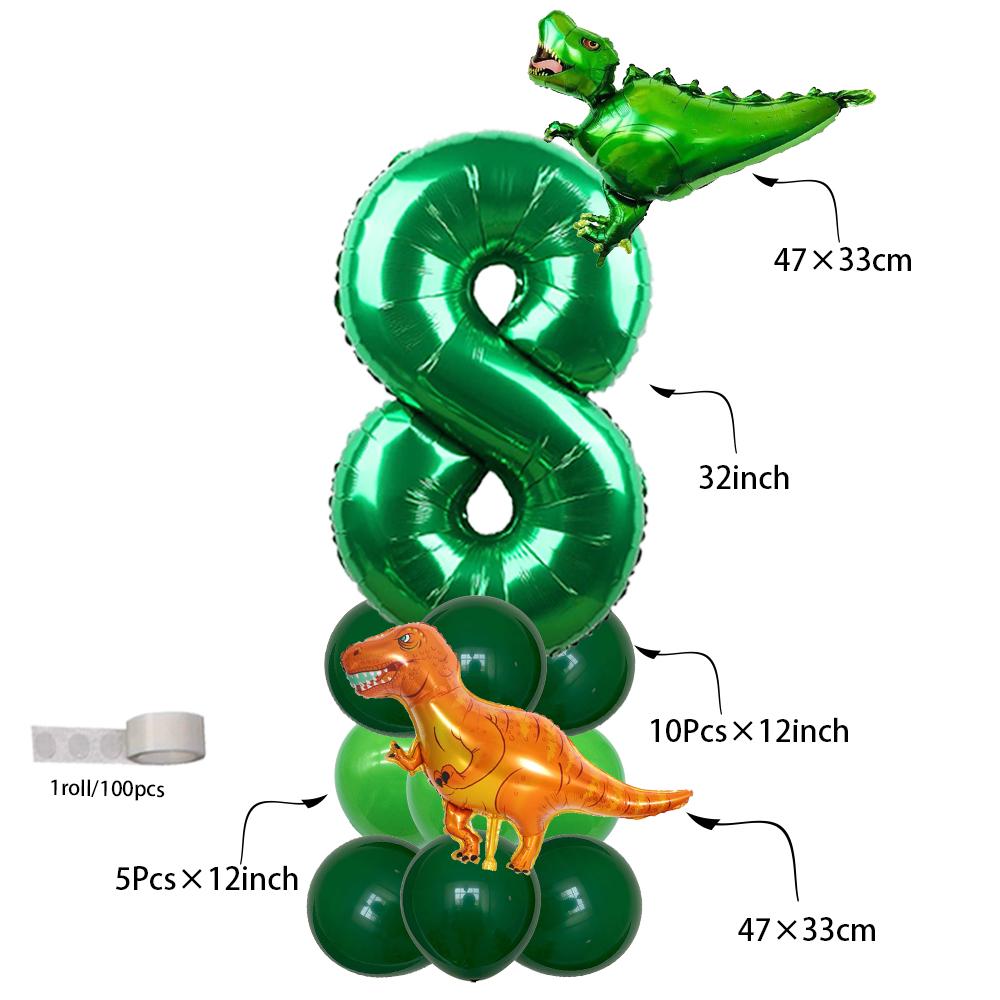 LikYva Anniversaire Dinosaure 5, Ballon Anniversaire 5 An, Dinosaure Décorations Anniversaire 5