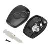 Auto 2-Knopf Schlüsselanhänger Gehäuse Fernbedienungsschlüssel Schale Ersatz mit Schlüsselrohling Passend für Renault 206