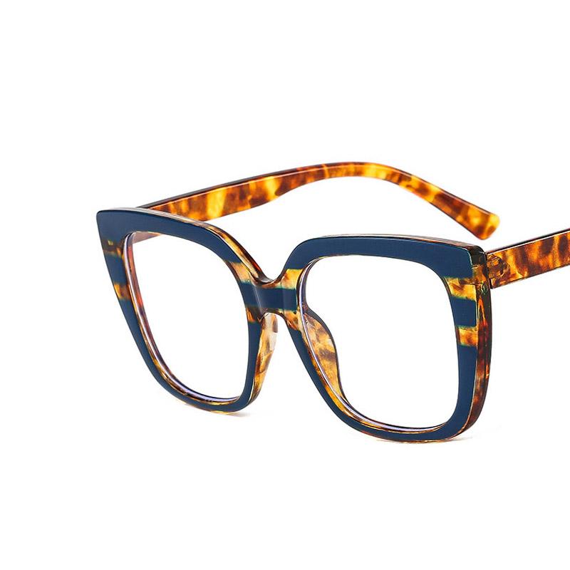 Rainbow Square Flat Light Mirror Large Frame Glasses Package Flower Stylish Accessory for Women