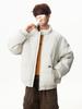 Men's Korean-Style Loose Puffer Jacket - Thick Warm Winter Cotton with Stand Collar