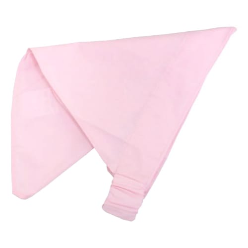 Children's Triangle Scarf with Elastic, Solid Color, for Boys and Girls, School Lunch Apron, Pink, Size 52-58cm, 510484