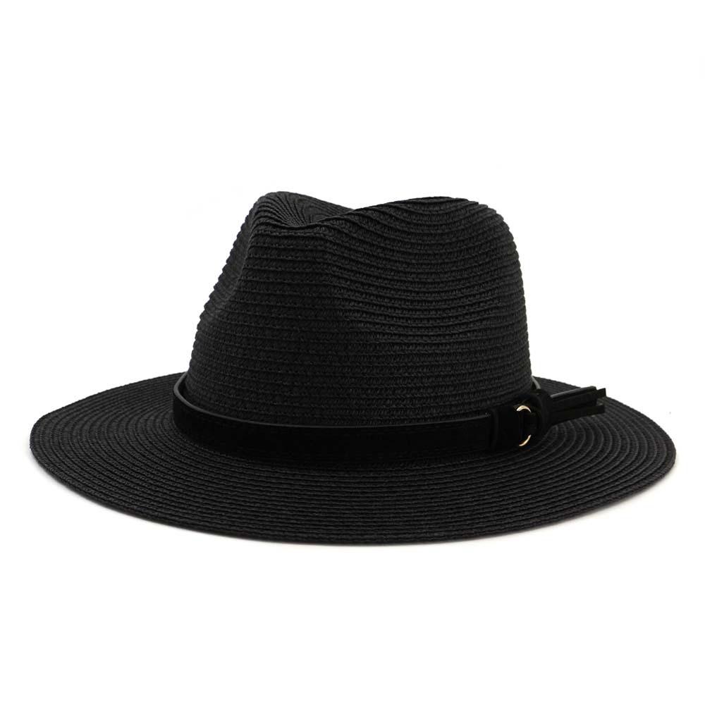 60CM Size Design Mens Straw Sun Hat For Women British Style Panama Church Jazz Hats Summer Beach Vacation Hats
