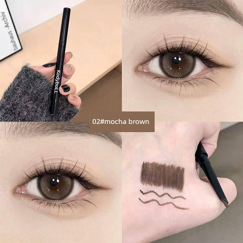 Chinese-Style Fox-Eye Red Blade Gel Eyeliner Pen, Non-Smudge, Waterproof, Long-Lasting, Beginner-Friendly, Aegyo-Sal Pen, Student Eyeliner Pen