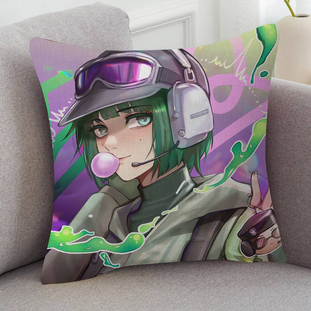 Game Rainbow Six Pillow Case Soft Double Sided Print Sofa Cushion Cover Throw Pillow Covers