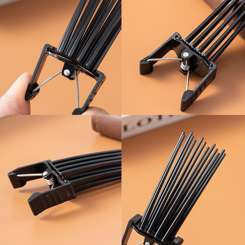 1 Set flauschige Haarstyling-Tools für Locken, Haarwurzel-Fluffy Snap-Clip, breiter Kamm mit gezahnter Textur, Friseurzubehör