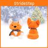 Fox Christmas Scarf Plush Toy Girl Children Birthday Holiday Gift Doll Decorated