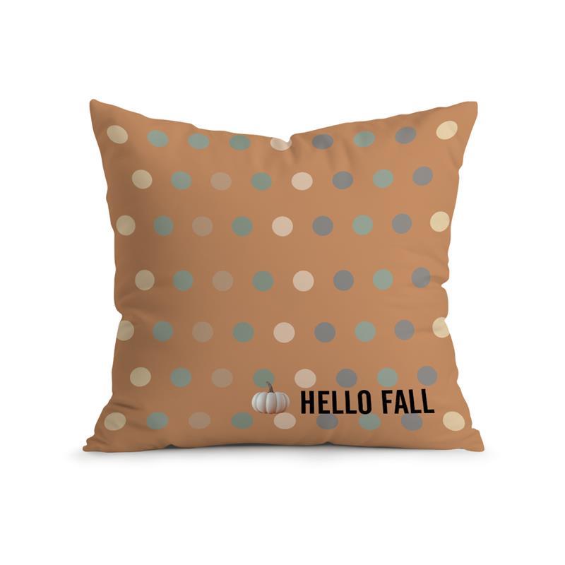 Home Decor Hello Fall & Pumpkin Patterned Pillow Covers Pattern Cushion Cover Suitable for Sofa Bedroom Car Pillow Cover