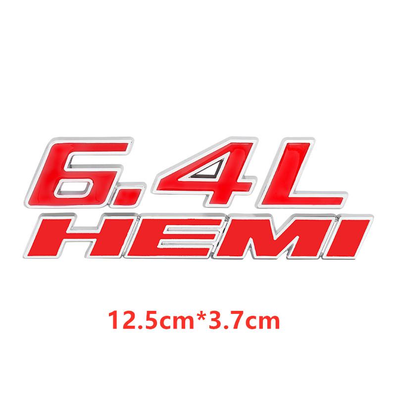 Metal 392 6.4L Car Engine Emblem Car Stickers For Hemi 345 Hemi Charger Caravan Durango Caliber Journey Challenger Avenger Badge