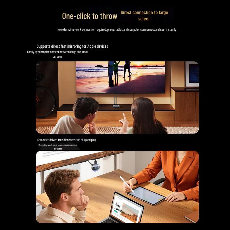 BIAZE 4K Wireless Screen Projector
