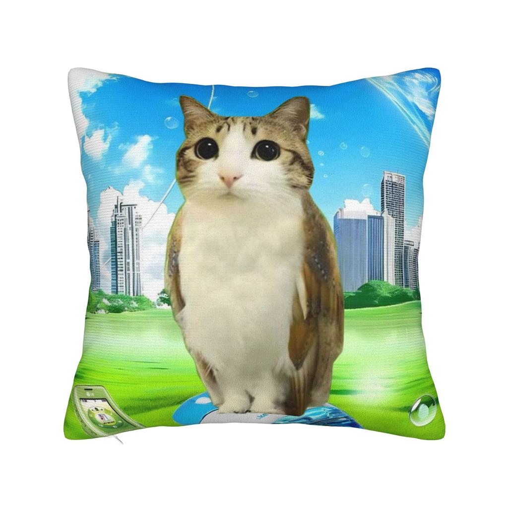 Funny Meowl I Can't Take it Anymore Cat Owl Pillowcase Double-sided Printing Cushion Cover Gift  Throw Pillow Case Cover