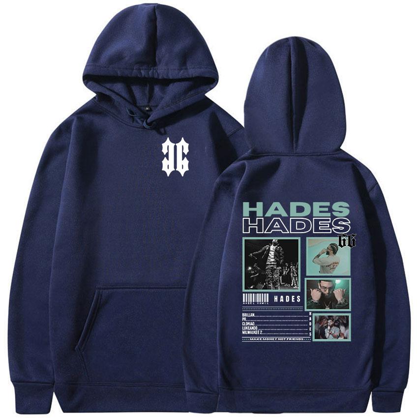 Rapper Hades 66 Tour 2024 New Hoodie Men's Hip Hop Fleece Pullover Sweatshirt Man Retro High Quality Fashion Hoodies Streetwear