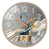 Light Luxury Art Wall Clock Circular Quartz Clock For Bedroom Living Room Study Fashionable Simple Modern Decoration