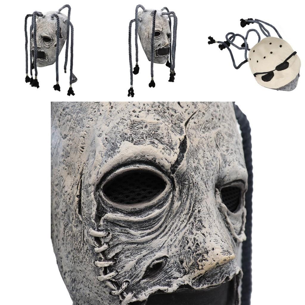 Corey Taylor Full Head Latex Mask With Dreadlocks Ideal For Halloween Parties And Cosplay Events