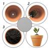 50pcs Pot Hole Mesh Pad Grid Round Drainage Hole Screen For Pot Bottom Prevent Soil Loss Bonsai Flower Plant Gardening Tools