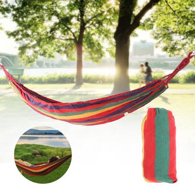 Tragbare Einzel-Doppel-Outdoor-Garten-Camping-Hängematte Leichte Reise-Hängematten