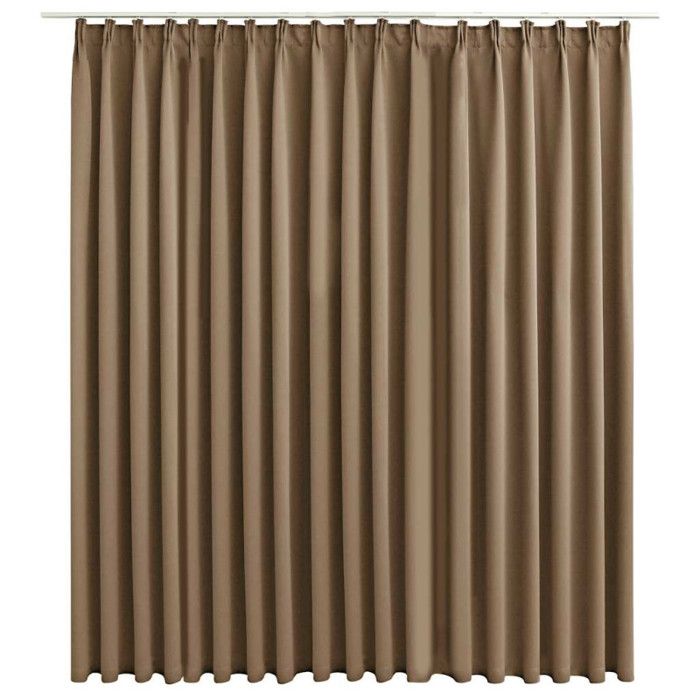 Rideau occultant - vidaXL - Taupe - 290x245 cm - Polyester - Lavable en machine