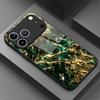 Greenish gold exquisite phone case for funda iphone for iphone 17 pro max cover glass for iPhone 17 16 15 14 13 12pm Pro Plus