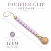 Lightweight Pacifier Clip Silicone Wood Soother Holder Baby Teething Chain  StrollerMinimalist