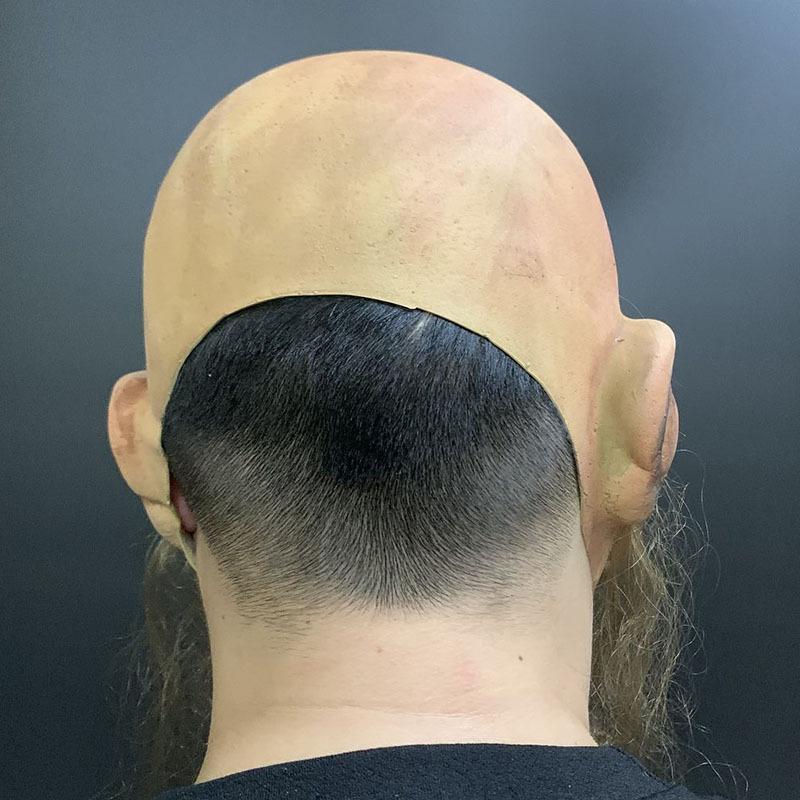 One-eyed bearded big brother latex mask