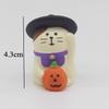 Cute Cat Halloween Concert Miniatures Funny Ghost Figurines Kawaii Shiba Vampire Magic Pumpkin Miniatures DIY Home Decoration