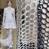 50*150cm Creative Cotton Mesh Fabric Hollow Texture Perspective Lace Clothing Designer Fabric For Sewing Apparel Costume