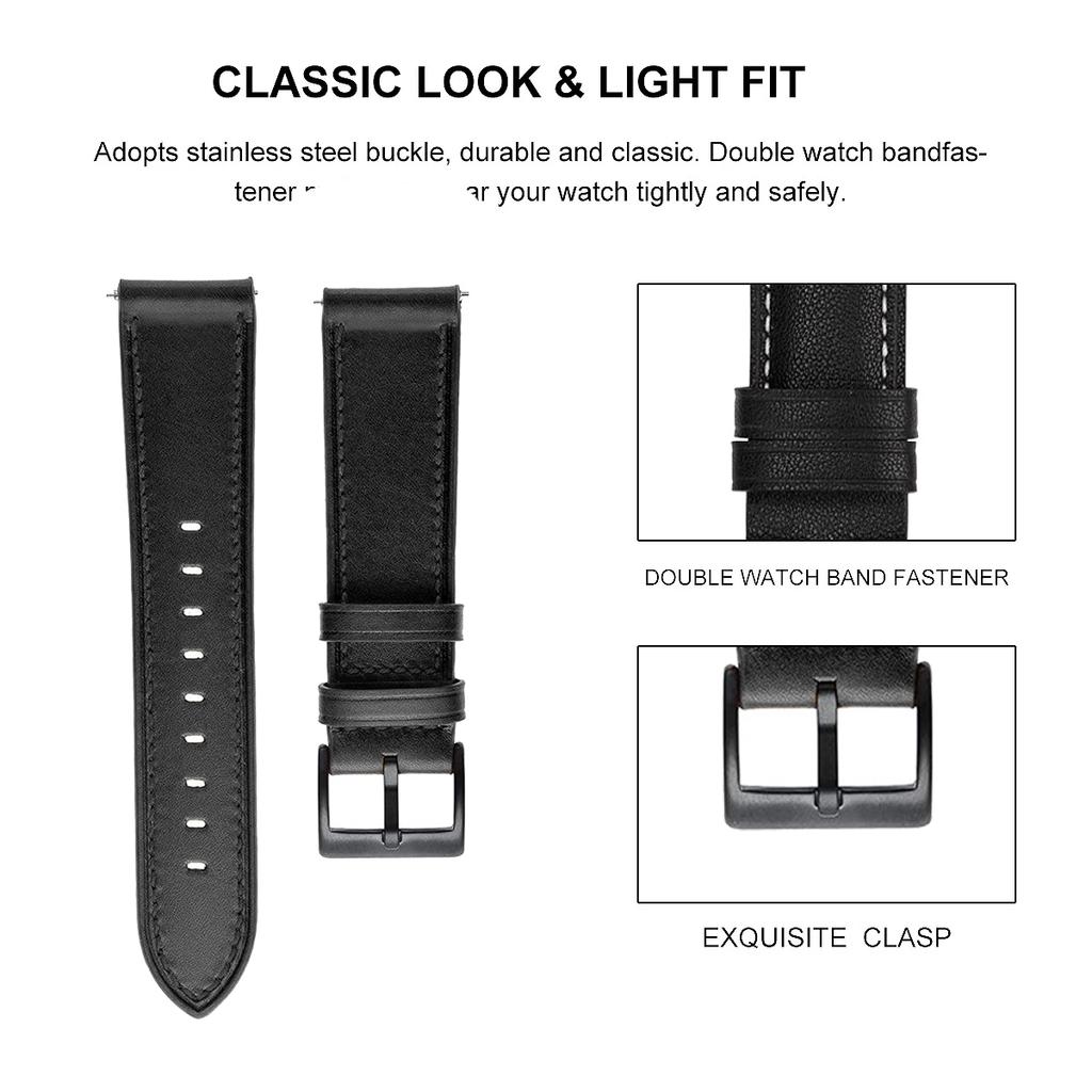 22mm Leather Strap For C20 Pro Smart Wriststrap Bracelet For C20 Pro Watches Bands Replacement Smartwatch Accessories