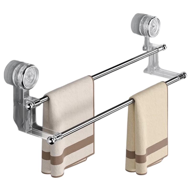No-Drill Suction Cup Towel Rack