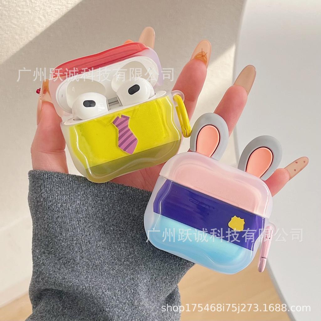Rabbit Fox for AirPods Pro1 Earphone Cover Judy 1 Generation Nick 1 Generation Bluetooth Headset Protective Case