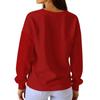 Women's Loose Comfortable Casual And Fashionable Round Neck Christmas Pattern Long Sleeved Sweatshirt